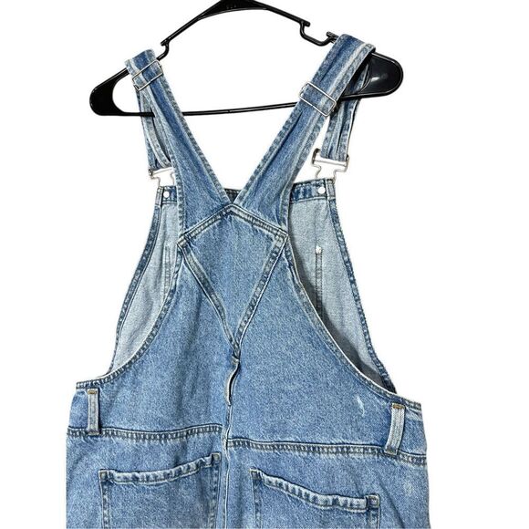 Pacsun Denim Shorts Overalls Size Large - Picture 7 of 11